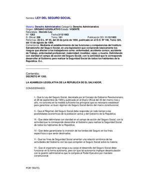 Ley del Seguro Social