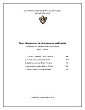 Requisitos previos para la creación de una Empresa