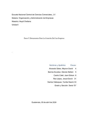 Pasos Para Crear Una Empresa