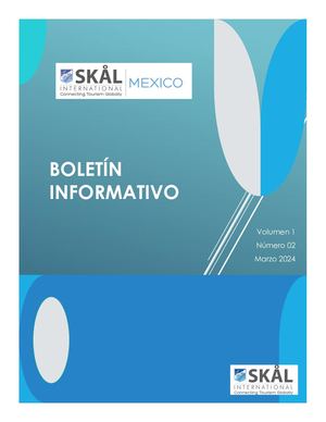 Boletín de Skål International México - Marzo 2024