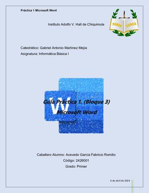 Instituto Adolfo V Fabricio Acevedo Microsoft Word