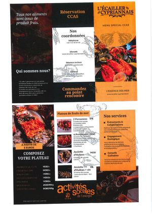 Carte L'ecailler Cypriannais