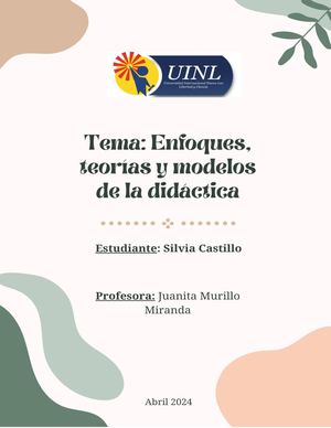 Enfoques de la Didactica