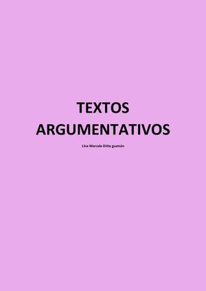 Texto Argumentativo