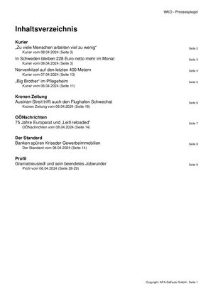 Pressespiegel 20240408