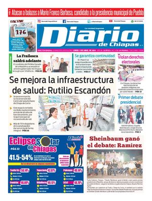 Portada, Lunes 8 De Abril De 2024