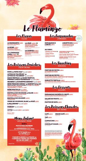 Carte Le Flamingo 2025
