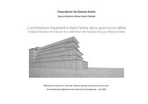 L'architecture hospitalière dans l'entre-deux-guerres en débat, L'hôpital Pasteur de Colmar