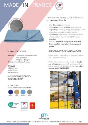 Flyer Couverture Polaire Made In France 2024