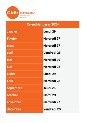 Calandrier Payes