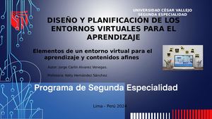 Elementos del Entorno Virtual para El Aprendizaje