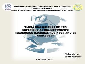 Movimiento Pedagogico Nacional Robinsoniano Carabobo