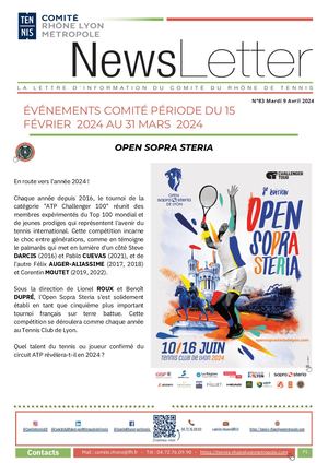 NEWS LETTER n°83