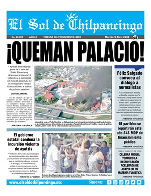El Sol De Chilpancingo 9 Abril 2024