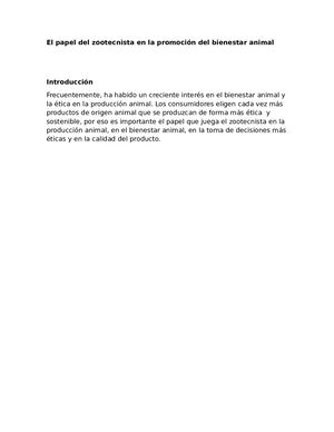 El papel del zootecnista en la ética animal