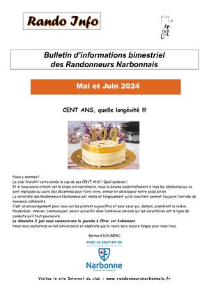 Rando Info Mai Et Juin 2024