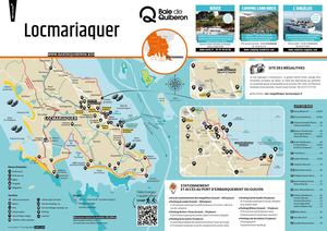 Carte Touristique Locmariaquer & Golfe du Morbihan