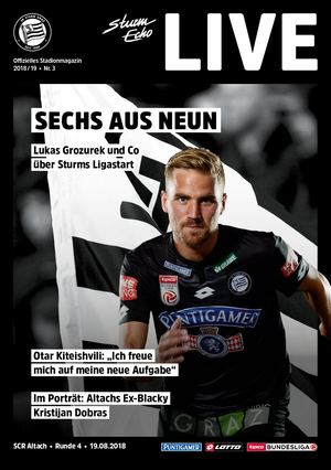 SturmEcho LIVE 2018/19, Nr. 3: Sturm – SCR Altach