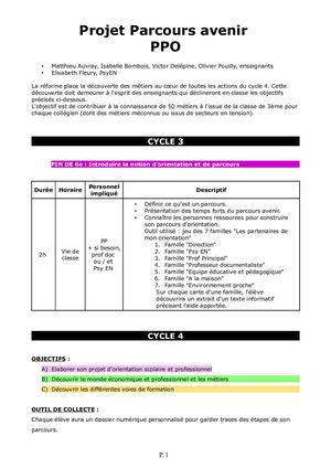 PPO Collège Jean Monnet, Flers - 2024