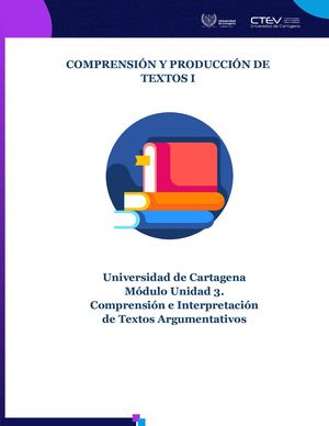 Modulo Comprensión Y Producción De Textos I Unidad 3 2024