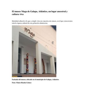 Fotoreportaje- Museo de Galapa, Atlántico