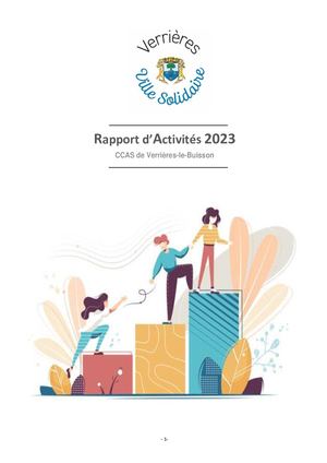Rapport d'activités 2023 - CCAS de Verrières-le-Buisson