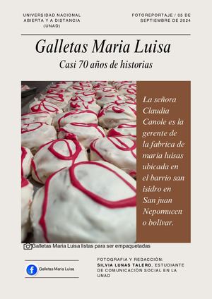 Fotoreportaje 'Las Galletas Maria Luisa' Por; Silvia Lunas