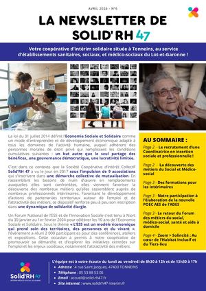 Newsletter Solidrh Avril2024