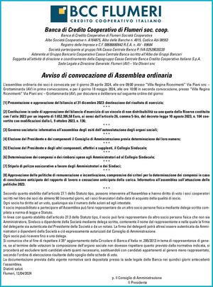 Bcc Flumeri 12 04 2024banca Credito Cooperativo 199x267