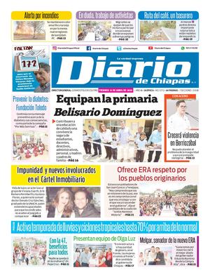 Portada, Viernes 12 De Abril De 2024