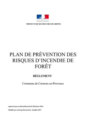 Reglement Pour Approb Modif Pprif Carnoux