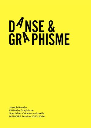 Mémoire Danse & Graphisme Joseph Romeo