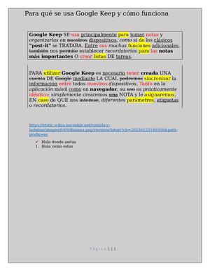 Google Keep Se Usa Principalmente Para