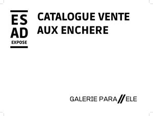 Catalogue Vente Aux Enchere Esad Expose