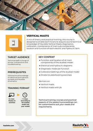 EN - Product Training Sheets