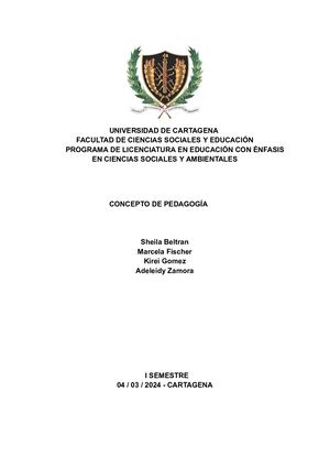 Que Es La Pedagogia