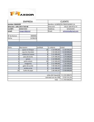 Factura De Venta