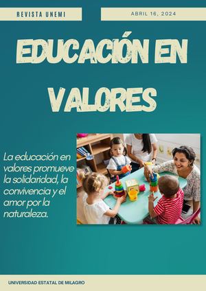 Educación En Valores