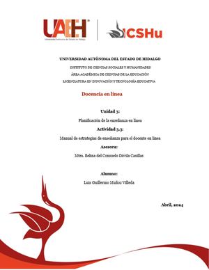 Manual De Estrategias De Enseñanza Para El Docente En Línea