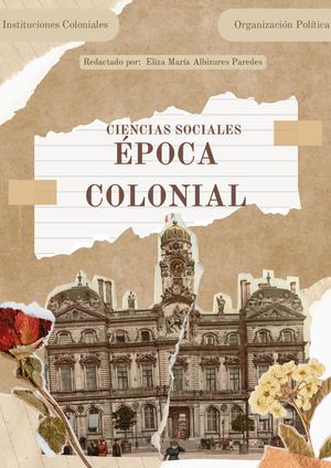 Época Colonial Eliza Albizures