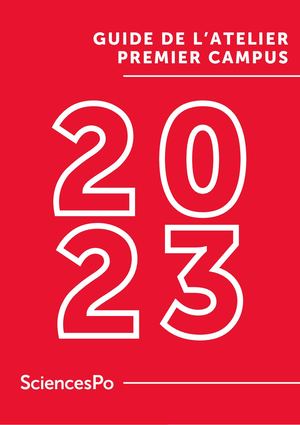 Guide De L'atelier Premier Campus 2023 2024