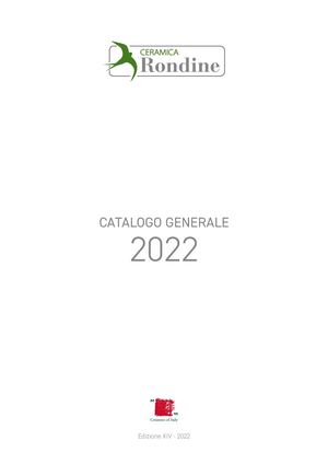 Rondine Catalogo Generale Ceramica Rondine 2022 Compressed