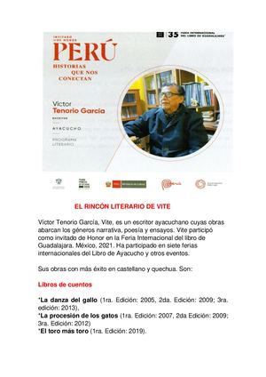 Rincon Literario De Vite