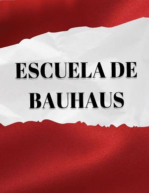 Escuela de Bauhaus