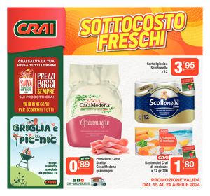 Volantino Crai Regina dal 15 al 24 aprile