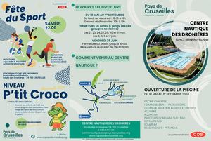 Depliant "Centre Nautique des Dronières" 2024
