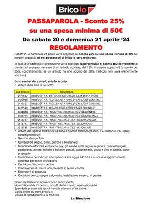 Regolamento 20e21 Aprile_25% Su 50€_Invio Wa_Passaparola