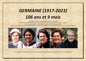Loc-Eguiner-Saint-Thégonnec. Germaine Le Saint, 106 Ans