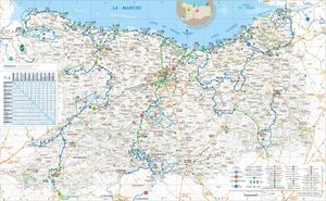 Carte du Calvados à Vélo