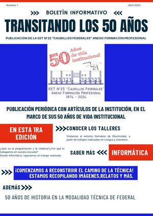 Boletín 50 Años N°1